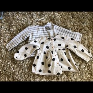Zara girls long sleeved tops